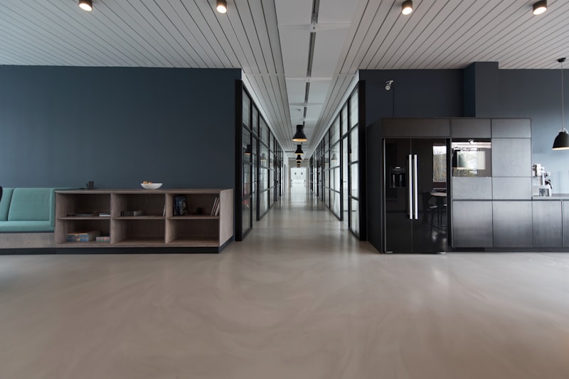 Co-working workspace open plan office
